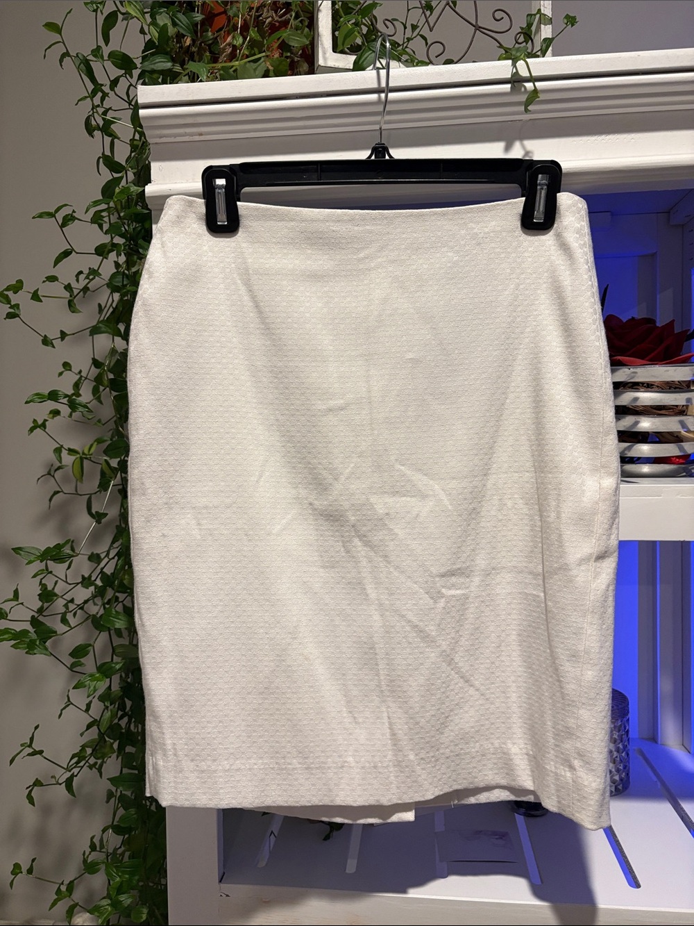 Banana Republic White Pencil Skirt